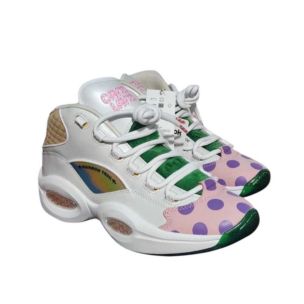 Reebok Question Mid Candy Land GZ8826 Basketball Men's Shoes Sneakers Size 9.5